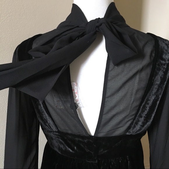 Free People Counting Stars Velvet Sheer Dress - Picture 8 of 8